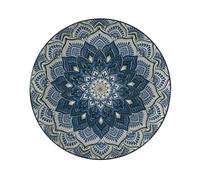 HOME DECO FACTORY Service de Vaisselle 12 Pièces Mandala Élégant Bleu