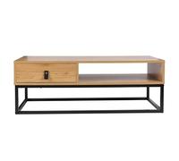 Home deco factory – Table basse – Abbott – Bois et métal – Marron et noir