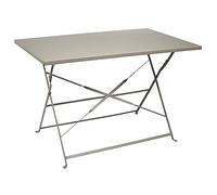 HOME DECO FACTORY Table de Repas Pliante Palerme 110 cm Pliable Gris