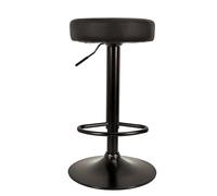 The Home Deco Factory – Tabouret de bar Mumford – hauteur réglable – Lot de 2 noir