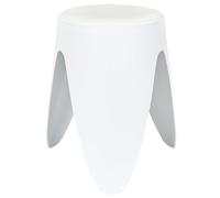 HOME DECO FACTORY Tabouret Eve Contemporain Assise Confortable 46 cm Blanc