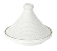 Home Deco Factory – Tajine de présentation Clélia – Céramique 25 cm – Blanc