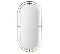 HOME DECO FACTORY The Miroir Art déco en métal doré 90 cm