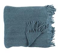 HOME DECO FACTORY The Plaid Chenille en Polyester avec Franges 120 x 150 cm