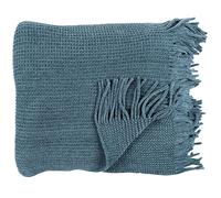 HOME DECO FACTORY The Plaid Chenille en Polyester avec Franges 120 x 150 cm