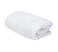 HOME DECO FACTORY The Plaid en Flanelle Doublure en Sherpa 180 x 220 cm, Beige
