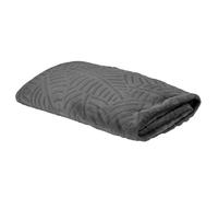 HOME DECO FACTORY - TX0098 Plaid en Flanelle Embossé - Doux et Élégant - Conçu pour Canapé ou Lit - Facile à Entretenir - Taille 120 x 150 cm - Couleur Gris Foncé