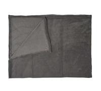 HOME DECO FACTORY - TX0103 Plaid en Microfibre Douce, Design Contemporain pour Canapé ou Lit, Entretien Simple, Dimensions 120x150 cm, Couleur Gris Foncé