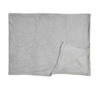 Generique Plaid microfibre Roméo 120 x 150 cm Gris clair (Gris G)