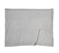 HOME DECO FACTORY, TX0116, Plaid Doux et élégant, Parfait pour Le canapé ou Le lit, Facile à Entretenir, idéal pour Toutes Les Occasions, 150x200 cm, Textile-Polyester, Microfibre Gris Clair