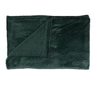 HOME DECO FACTORY CMP Plaid Motif en Relief Vert Sapin/Dimensions : 150 x 200 cm