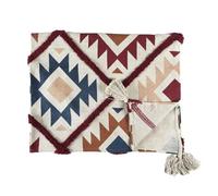 HOME DECO FACTORY, TX0202, Plaid tufté Multicolore 120x150 cm, idéal pour Le Confort et la décoration intérieure, Parfait comme jeté de lit ou Couverture, Taille 120x150 cm, Design Assorti