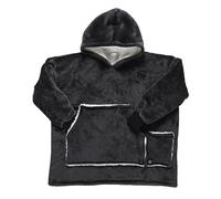 HOME DECO FACTORY, TX0251, Sweat Plaid Chauffant Gris, Confort Exceptionnel, Chauffage intégré réglable, Design élégant, Facile à Utiliser, sécurité et fiabilité, Lavable en Machine