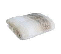 HOME DECO FACTORY - TX8018 - Plaid Nid d'abeille Beige XXL 150X200 cm Textile d'intérieur Jete de Lit Canapé Décoration