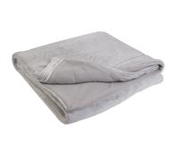 HOME DECO FACTORY - TX8115 Plaid Imitation Fourrure XXL - Doux et Cocooning - Conçu pour Salon ou Chambre - Anse de Rangement - Dimensions 200 x 140 cm - Couleur Gris