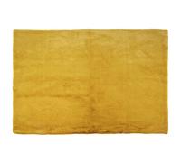 HOME DECO FACTORY - TX9148, Tapis Fin Imitation Fourrure Moderne pour Salon ou Chambre, Design Élégant et Confortable, Dimensions 120 x 170 cm, Couleur Jaune