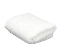 HOME DECO FACTORY - TX9174 Plaid Imitation Fourrure 120x150 cm, Élégant et Moderne, Pour Toutes Pièces de la Maison, Couleur Blanc Écru, Ambiance Chaleureuse