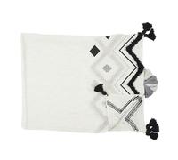 HOME DECO FACTORY - TXO0060 - Jete De Canape Ethnique Tufte Noir 130x150cm