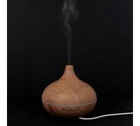 HOME DECO FACTORY, VE6085, Diffuseur d'huiles essentielles en Bois avec éclairage LED, idéal pour créer Une Ambiance apaisante et personnalisée, Compatible avec Bougies et encens, Couleur Assortie