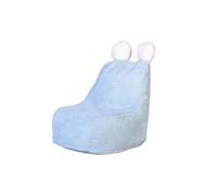 HOME DECO KIDS - Fauteuil Poire Enfant Bleu Ted - 40X62X70 cm - Hauteur D'Assise 23 cm