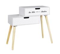 The Home Deco Kids - Chevet enfant en bois La tête dans les étoiles
