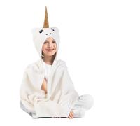 AC-Déco Plaid enfant Licorne en polyester Blanc G