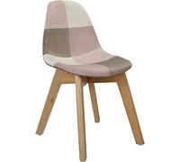 Home Deco Kids Silla Infantil Patchwork Rosa, Polyester, Pink, cm