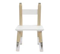 The home deco factory – Table et 2 chaises Crayon – Blanc et marron