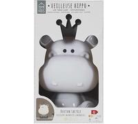 HOME DECO KIDS Veilleuse Hippopotame Enfant Lumière Douce Ludique Gris