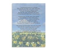 Home Decor Canvas Poster with Romantic Cloud Poetry Art for Bedroom Living Room Walls(Unframed,12x18inch(30x45cm))