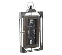 Home Decor Horloge Murale Dkd Loft Bois Fer (29 X 6.5 X 61 Cm)