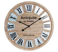 Home Decor Horloge Murale Dkd Vintage Fer Bois MDF (60 X 4.5 X 60 Cm)