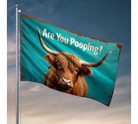 Home Decor Men Curious Cow: Are You Pooping Drapeau Décoration de chambre à coucher pour homme Décoration de porte de chambre à coucher (120 x 180 cm)