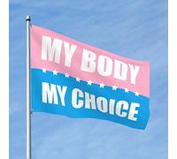Home Decor Men My Body My Choice Drapeau des droits des femmes Décorations pour l'intérieur des garçons (60 x 90 cm)