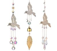 Home Decor Pendants Hummingbird Sun Catcher Crystal Wind Chime Window Pendant(Crystal Ball)