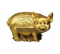 Home Decor Statues Feng Shui Desktop Brass Ornaments Hotel Counter Fortune Decorations Office Office Metal Ornaments Desktop Figurines (Une Couleur A)