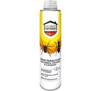 HOME DEFENSE HDFREEZE - Spray Paralysant Sans Insecticide Contre Araignées, Fourmis et Cafards 300 ml - Immobilise et élimine les parasites - Action par le froid à -45°C - Effet rapide en 6 secondes