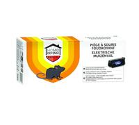 HOME DEFENSE piège Souris éléctrique 1 PC | Une solution simple, pratique et réutilisable pour la maison, avec double alimentation USB ou piles selon vos besoins.