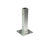 Home Deluxe - 1x douille à visser CALMAR - acier inoxydable, dimensions : 3,5 x 3,5 x 20 cm - matériel de montage inclus I Support de poteau Ancrage de poteau Douille au sol