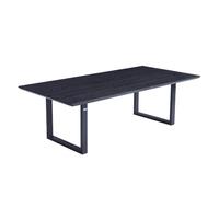 Home Deluxe Avencia Ikalo Ensemble table à manger avec 6 chaises Couleur crème Chêne foncé Dimensions : 240 x 76 x 120 cm Table extensible