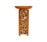 Home Deluxe - Brasero en Fonte - Frank, Dimensions : 34 x 91 x 34 cm I Panier à feu Foyer Baril à feu