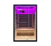 HOME DELUXE Cabine infrarouge 'NERO M' Taille: 120x 105 x 190 cm, pour 2 personnes I Sauna infrarouge, Bien-être