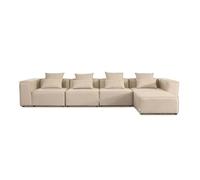 Home Deluxe - Canapé Verona - Beige, Taille : XL - Environ 414 x 70 x 207 cm, Hauteur d'assise : 46 cm, Profondeur d'assise : 80 cm, Coussins Inclus I Canapé modulable Canapé d'angle Paysage de Salon