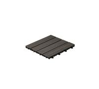 HOME DELUXE Dalles de terrasse effet bois BAVARO (3m², anthracite)