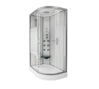 HOME DELUXE Duschkabine 'WHITE PEARL' >Version: 120 x 80 cm Droite