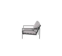 Home Deluxe - Ensemble de Meubles de Jardin - Rio - Noir, Taille S - composé de 1x Tabouret, 1x Fauteuil - Coussins Inclus I Salon de Jardin Salon de Balcon