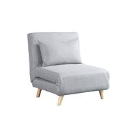 Home Deluxe - Fauteuil Convertible Snooze - Beige, Tissu Tissé, Design 3 en 1 : Fauteuil, Salon ou Lit - Dossier Règlable, Pieds Cachés, Mousse Polyéthylène, Polyester, Modern