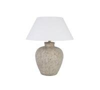 Home Deluxe Grande lampe de table en verre aspect pierre - Blanc | Lampe de table, grande lampe de table, lampe de table rustique