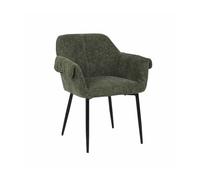 Home Deluxe Lot de 6 chaises de salle à manger CHENO - Vert chenille - Chaise rembourrée confortable au design moderne pour salle à manger et cuisine