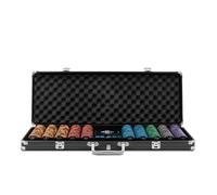 Home Deluxe - Mallette de poker No Limit - Mallette en aluminium de qualité supérieure, cartes étanches, 500 jetons de poker avec petits et gros boutons I Set de jetons de poker Deck